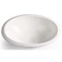 Hand Hammered Aluminum 17 inch Oval Drop In Bathroom Sink - White